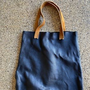 Used once leather bag